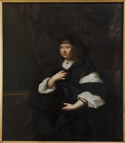 Marie Elisabeth de Saxe, duchesse consort de Holstein Gottorp - 萨克森的玛丽·伊丽莎白公主（1610-1684 年），荷尔斯泰因-戈托普公爵夫人的肖像，由 Ehrenstrahl 和 David Kloecker（1629-1698 年）绘制。 布面油画。 尺寸：137x120 厘米。 国家博物馆股票 作者 大卫·克罗克（DavidKlöcker）荣誉光束