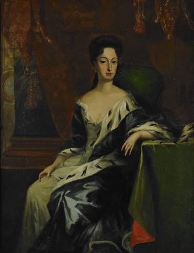 瑞典公主赫德维格-索菲亚，霍尔施泰因-戈托普公爵夫人的肖像，1681-1708年，17世纪末。 作者 大卫·克拉夫特来自