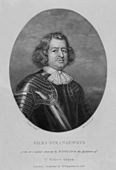 Giles Strangeways的肖像，来自&39;英国历史中的人物杰出&39;，作者：Richard Earlom和Charles Turner，1815年 作者 大卫·洛根（David Loggan）