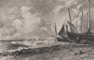 海滩》，1830年。 作者 大卫卢卡斯