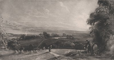 秋天的夕阳，1830年。 作者 大卫卢卡斯