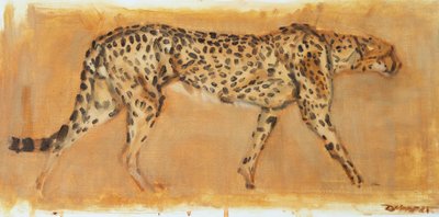 猎豹，2022 年（布面油画） 作者 大卫·迈耶