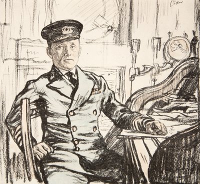 Cyril Fuller RI 海军上校，插图选自乡村生活有限公司出版的《西部前线》。 作者 大卫·缪尔黑德·博恩