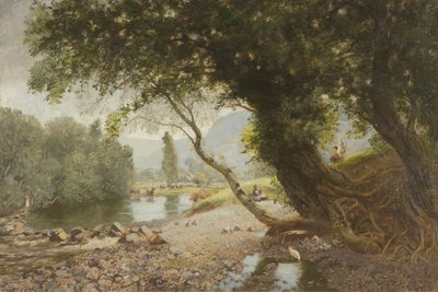 常春藤，橡树和邦妮勃肯树，Bettws-y-Coed 作者 大卫·默里