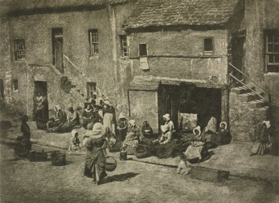 摄影作品：纽黑文渔业，1909年。创作人：David Octavius Hill, Robert Adamson. 作者 大卫·奥克塔维斯·希尔，罗伯特·亚当森