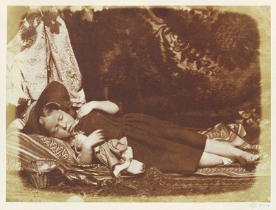 Bedfellows，c.1843-47（来自calotype negative的盐渍纸） 作者 大卫·奥克塔维斯·希尔