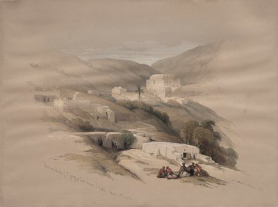 圣乔治基督教教堂路德（Ludd），古Lydda，1839年。 作者 大卫·罗伯茨