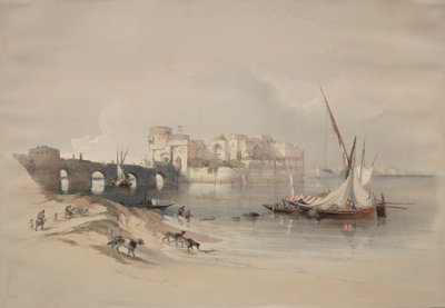 西顿城堡，1839年。 作者 大卫·罗伯茨