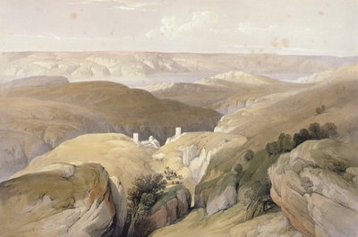 圣地亚哥修道院，1839年4月，来自“圣地”第二卷;由Louis Haghe（1806-85）于1842年在伦敦出版 作者 David Roberts