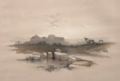 Eleutheropolis或现代的Beit-Jibrin，1839年。 作者 大卫·罗伯茨