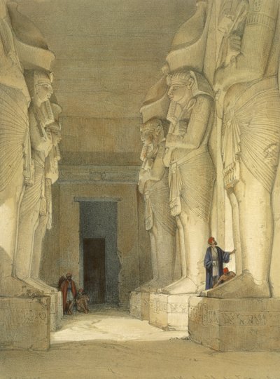 出土的Nysia Gysha神庙，来自埃及和Nubia，Vol.1 作者 David Roberts
