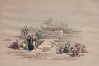 卡纳喷泉，1839年。 作者 大卫·罗伯茨