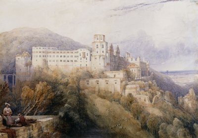 海德堡，普法尔茨选举人宫，1832年 作者 大卫·罗伯茨