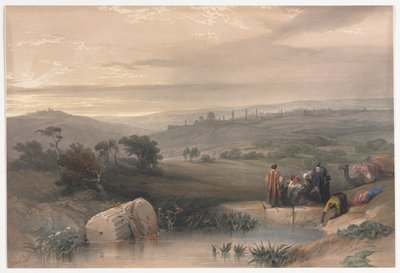 北方的耶路撒冷，1839年。 作者 大卫·罗伯茨