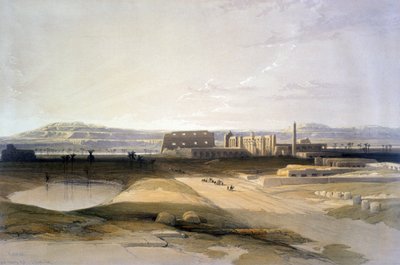 卡纳克"。这是 1856 年根据大卫-罗伯茨（David Roberts，1796-1864 年）创作的石版画，他是苏格兰艺术家和东方学家。 作者 大卫·罗伯茨