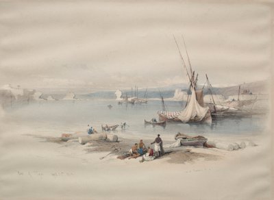 轮胎港，1839年。 作者 大卫·罗伯茨