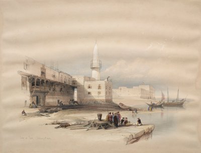 苏伊士码头，1839年。 作者 大卫·罗伯茨