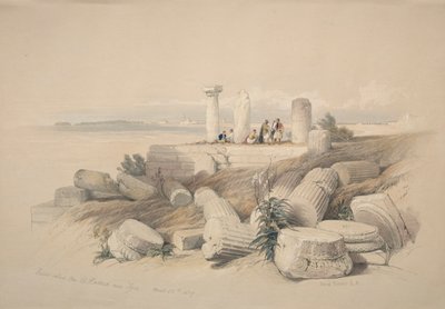 1839年在提尔附近的废墟被称为Om El Hamed。 作者 大卫·罗伯茨