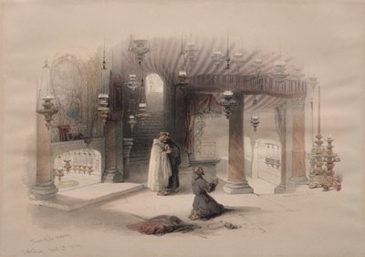 耶稣诞生圣殿，伯利恒，1839年。 作者 大卫·罗伯茨