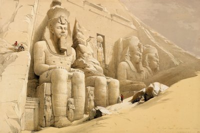 阿布辛贝勒大庙，努比亚》，埃及，约1845年 作者 大卫·罗伯茨