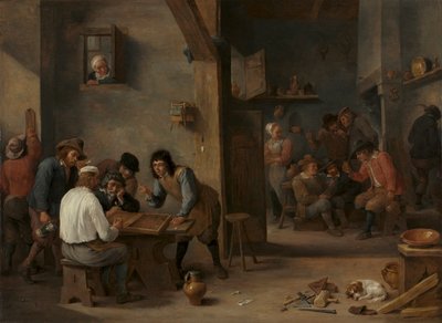 西洋双陆棋游戏，1640年代。 作者 大卫·泰尼尔斯
