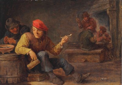旅店里喝酒抽烟的布尔人 作者 大卫·特尼尔斯（David Teniers）