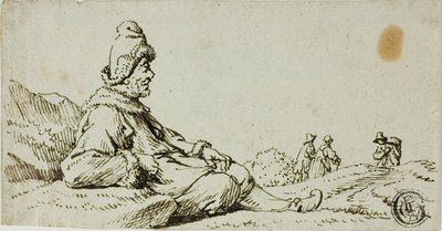 风景中休息的男子 作者 大卫·特尼尔斯（David Teniers）