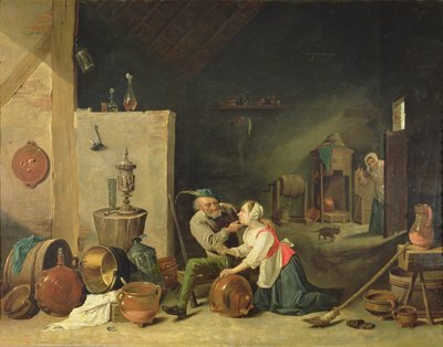 1800年的老人和仆人 作者 大卫·特尼尔斯（David Teniers）