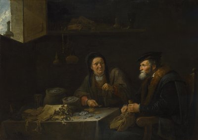 富人的寓言，1648年 作者 大卫·特尼尔斯（David Teniers）