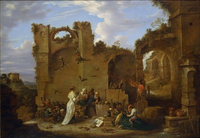 圣安东尼的诱惑 作者 大卫·特尼尔斯（David Teniers）