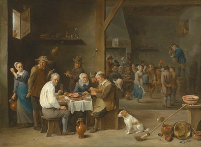 火腿晚餐 作者 大卫·特尼尔斯（David Teniers）