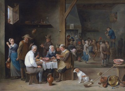 火腿晚餐 作者 大卫·特尼尔斯（David Teniers）