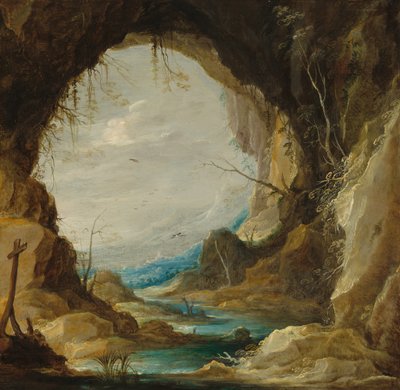 石窟中的风景 作者 大卫·特尼尔斯（David Teniers）