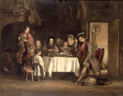 肉类前的恩典，1839年 作者 大卫威尔基