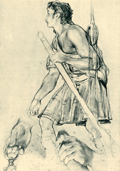高地人"，19世纪初，1946年。 作者 大卫威尔基