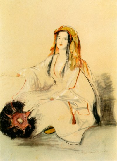 穿着东方服饰的海丝特-斯坦霍普女士》，19世纪初，1942年。   作者 大卫威尔基