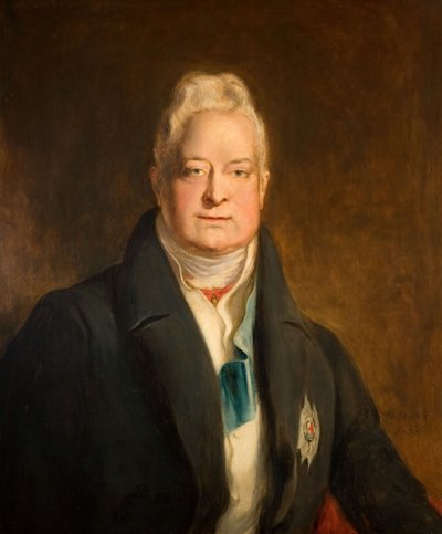 威廉四世国王的肖像，1765-1837年，1838年。 作者 大卫威尔基