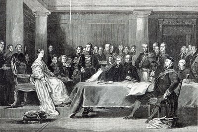 女王的第一届理事会，来自1888年的“休闲时光” 作者 大卫威尔基
