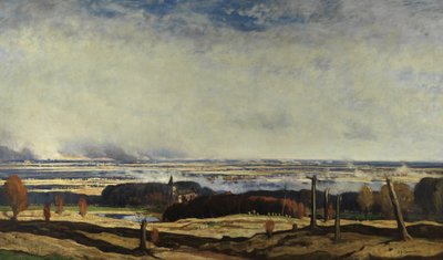 来自Kemmel的佛兰德斯，1919-20 作者 David Young Cameron