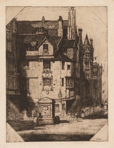 约翰·诺克斯故居（John Knoxs House），1905年。 作者 戴维·杨·卡梅伦