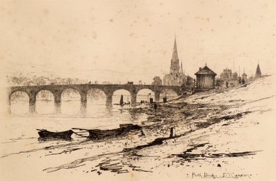 Perth Bridge (etching) 作者 戴维·杨·卡梅伦