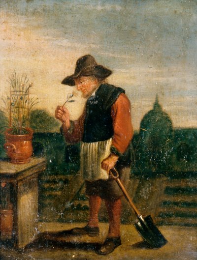 气味，约 1800 年（油画板） 作者 幼年的大卫（后）Teniers