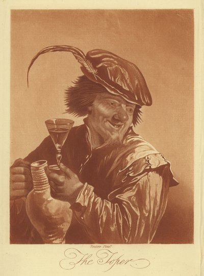 The Toper (雕刻) 作者 幼年的大卫（后）Teniers