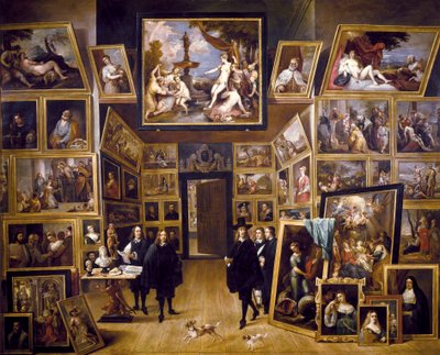 利奥波德·威廉大公在他的画廊中，约 1647 年（铜版油） 作者 David Teniers the Younger