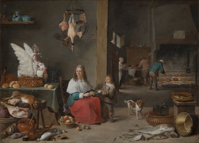厨房内饰，1644年 作者 大卫·特尼尔斯（David Teniers）