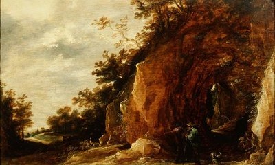 与旅行者的风景（一对中的一个） 作者 大卫·特尼尔斯（David Teniers）