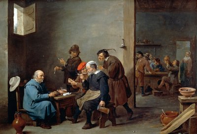 戴白帽子的男人 作者 大卫·特尼尔斯（David Teniers）