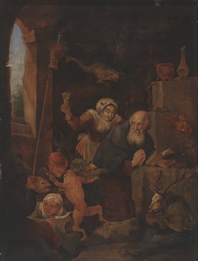 圣安东尼的诱惑（面板上的油） 作者 大卫·特尼尔斯（David Teniers）