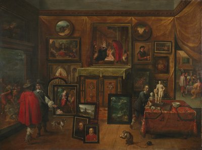 图片库的内部，大约1640年 作者 David Teniers the Younger