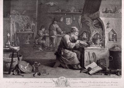 炼金术士的实验室（雕版画 作者 大卫·特尼尔斯（David Teniers）